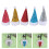 5Pcs Small Christmas Hat Silverware Holders Table Centerpiece 4