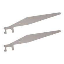 2-delige koevoetenset van roestvrij staal | Brand- en reparatiegereedschap, 22,5 cm