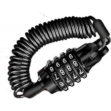 Cable Bicycle Lock, 4-Digit Combination Lock, Small Bike Lock for Bike, Motorcycle, Door, Gate Fence