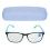 Elderly Reading Glasses with Blue Light Filter +100 Green Inside Black Frame 3