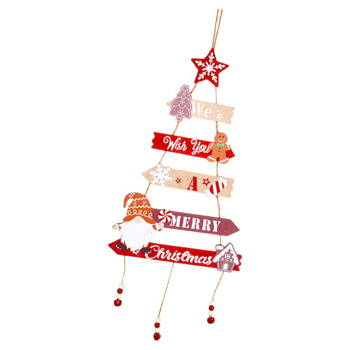 Natural Wood Christmas Tree Decoration Durable User Friendly-3