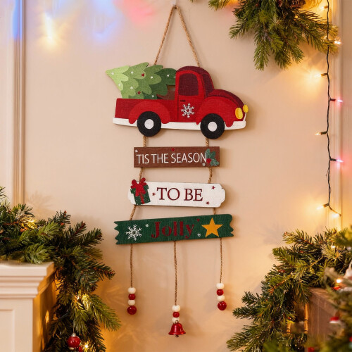 Natural Wood Christmas Tree Decoration Durable User Friendly-3 2
