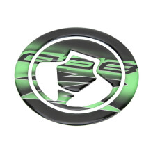 Schutzaufkleber für Tankdeckel der Kawasaki Z800 – Schwarz/Grün, Epoxidharz