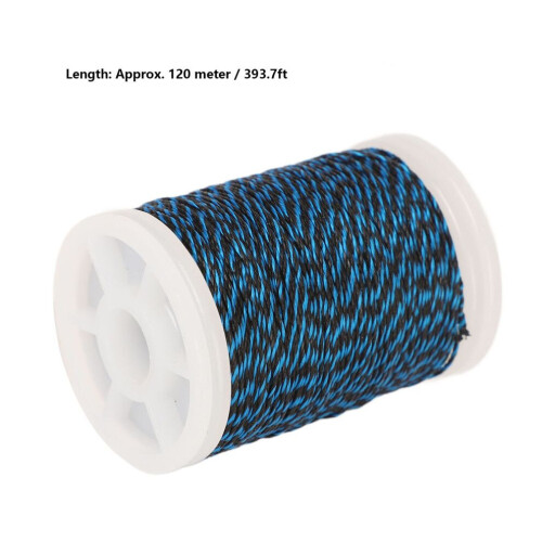 Blue Black Polyethylene Bowstring Rope 120m Archery Serving Thread 1