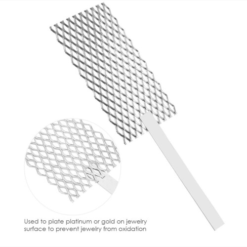Platinized Titanium Anode Rhodium Jewelry Plating Plater Tool Mesh With Handle