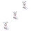 3 Pieces Christmas Stocking Gift Bag Ornaments Decorative Hanging 5