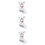 3 Pieces Christmas Stocking Gift Bag Ornaments Decorative Hanging 8