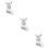 3 Pieces Christmas Stocking Gift Bag Ornaments Decorative Hanging 9