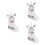 3 Pieces Christmas Stocking Gift Bag Ornaments Decorative Hanging 6