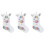 3 Pieces Christmas Stocking Gift Bag Ornaments Decorative Hanging 4