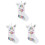 3 Pieces Christmas Stocking Gift Bag Ornaments Decorative Hanging 2