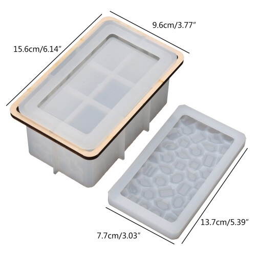 Resin Rectangle Box Mold,Silicone Storage Container-tissue box 1