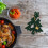 4Pcs Green Fabric Christmas Tree Cutlery Holders Festive Table Decor 9