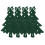 4Pcs Green Fabric Christmas Tree Cutlery Holders Festive Table Decor 11