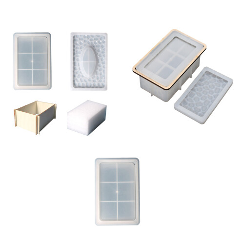 Resin Rectangle Box Mold,Silicone Storage Container-tissue box 2