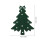 4Pcs Green Fabric Christmas Tree Cutlery Holders Festive Table Decor 2