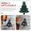 4Pcs Green Fabric Christmas Tree Cutlery Holders Festive Table Decor 8