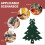 4Pcs Green Fabric Christmas Tree Cutlery Holders Festive Table Decor 7