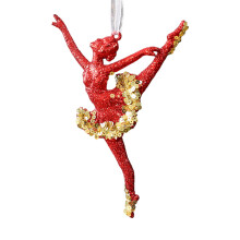 Festival Shatterproof Snowflake Hanging Decors-Ballet Girl