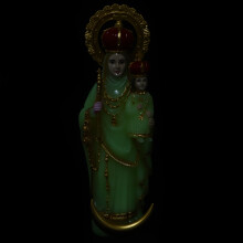 3Pcs Vintage Blessed Mother Statue Virgin Mary With Baby Plastic