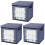 3 Pack Christmas Ball Storage Box Holiday Décor Holder Container 2