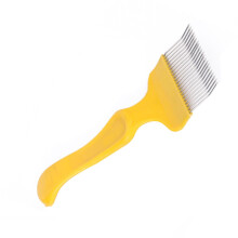 21 Tines Honey Cutter Beekeeping Uncapping Fork Stainless Steel Yellow