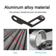 ZTTO Duurzame Aluminiumlegering Fietsnummerplaathouder (Zwart)
