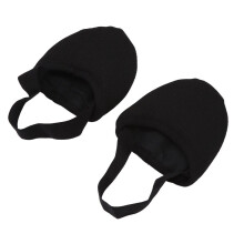 Rutschfester, schwarzer Ballettschuh mit halber Sohle (Größe L) für Gymnastik und Tanz