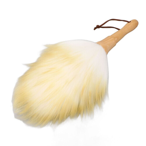 Versatile Lambswool Duster with Beech Handle for Blinds & Antiques