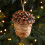 Oversized Pinecone Holiday Decoration-6CM champagne color 5