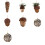 Oversized Pinecone Holiday Decoration-6CM champagne color 2