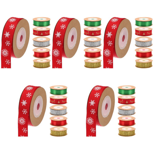 5 Count Wrapping Ribbon For Presents Bow Making Ribbons Decoration 2