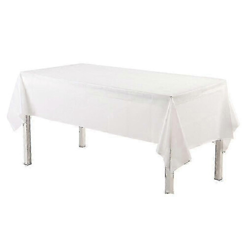 Clear Plastic Rectangular Disposable Tablecloth, 1.37 X 2.74 M - Durable and High Resistance