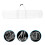 4Pcs Christmas Wrapping Paper Storage Bag Clear Container 9