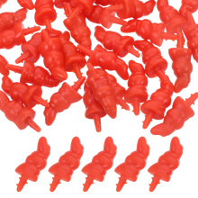80 Pcs Orange Red Plastic Carrot Snowman For Christmas Crafts