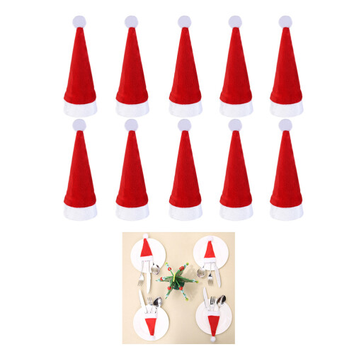 20 Pcs 12X6 Cm Julmössor Bestickshållare Skedficka Set