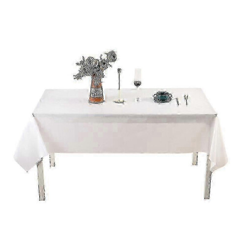Clear Plastic Rectangular Disposable Tablecloth, 1.37 X 2.74 M - Durable and High Resistance 1