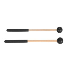 1 par de mazos de batería multifuncionales para conciertos - 22 cm, color negro