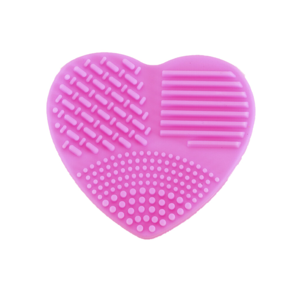 Facial Cleansing Tool with Apple Design, Heart Shaped Silicone Exfoliating Pad for Pore Cleaning and Blackhead Removal, Massage Bristles for Sensitive