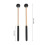 1 Pair Multifunctional Drum Mallets for Concert Use - 22cm Black 2