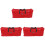 3Pcs Red Christmas Tree Organizer Storage Bag Dustproof with Zipper 3