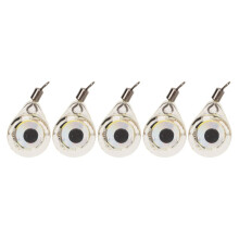 5 luces LED de señuelo con forma de ojo estroboscópico para equipo de pesca de profundidad