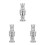3Pcs Reflective Disco Nutcracker Christmas Ornament For Holiday Decor 9