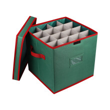 2Pcs Christmas Accessory Organizer in Dark Green Oxford Fabric
