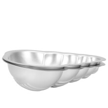 2 st handgjorda badbombsformar i aluminiumlegering, bubbelformar, gör-det-själv-verktyg för kakformar
