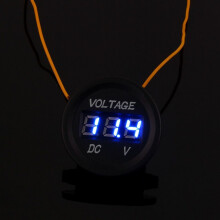 Universelles 12V-24V Fahrzeug-LED-Voltmeter – Wasserdichtes digitales Messgerät