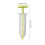Gardening Tool: 2pcs Yellow Mini Adjustable Seed Planter Dispenser 2