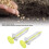 Gardening Tool: 2pcs Yellow Mini Adjustable Seed Planter Dispenser 4