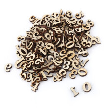 200 pièces de lettres en bois assorties de A à Z et chiffres de 0 à 9 à peindre, à décorer soi-même,