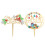 2Pcs Christmas Cake Insert Cards Themed Party Decorations 1